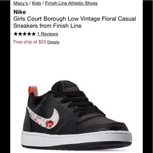 nike court borough low vintage floral